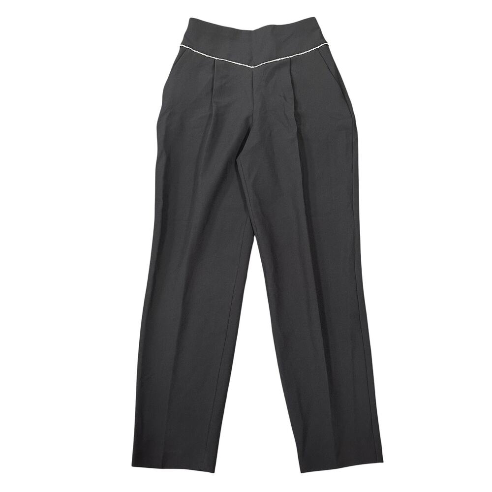 Express Women's Black Ankle Super High Rise Trouser Pants Size XS